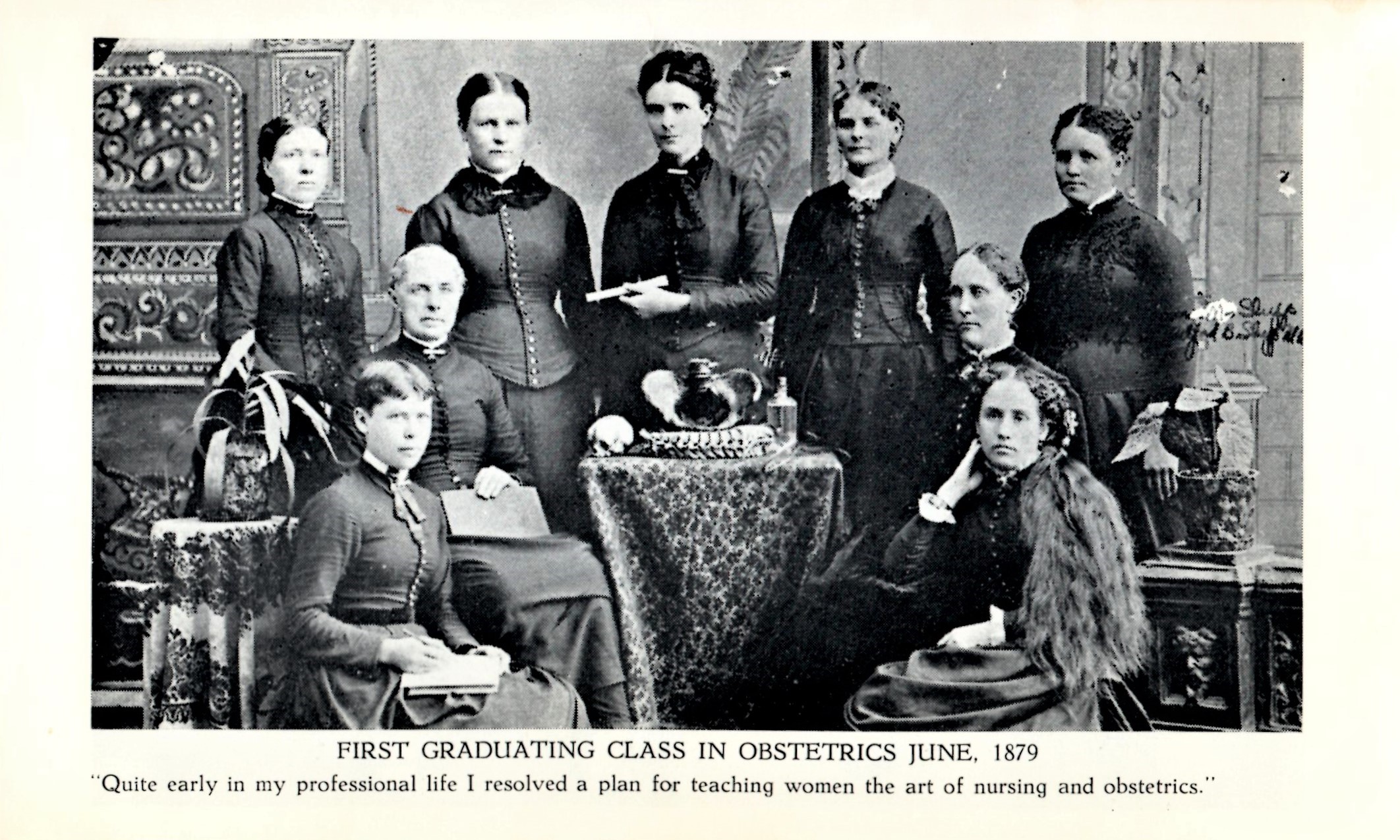 First Graduating Class in Obstetrics 1879